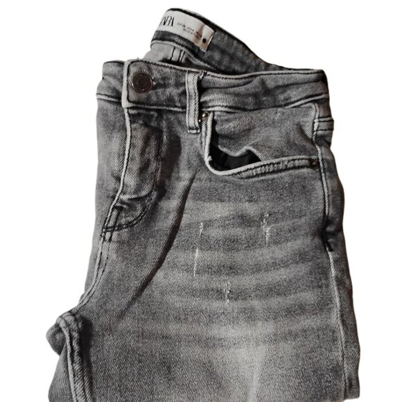 Zara Denim - ZARA- 4  Gray Skinny